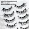 3D Silk Fiber Eyelash Extension Thick Cross Voluminous Lashes Woman's Fashion False Eyelashes