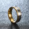 Ramos Stainless Steel Wedding Ring Simple Couple Ring 4mm 6mm Width Band Ring for Women and Men Memorial Day Engagement Gift