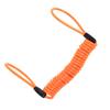 Motorcycle Bike Alarm Disc Lock Antitheft Security Spring Reminder Coil Cable Orange