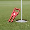 Outil de réparation de gazon de sport Léger Vert Sport Dent de Sport Outil de Réparation de Marques de Gazon Équipement Sportif Longue Durée Portable pour Golfeurs