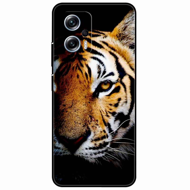 For Xiaomi Poco X4 GT Case 6.6'' Cat Wolf TPU Silicone Soft Coque Fundas for Poco X4 GT 5G Cover Black Edge Lovely PocoX4 X 4 GT