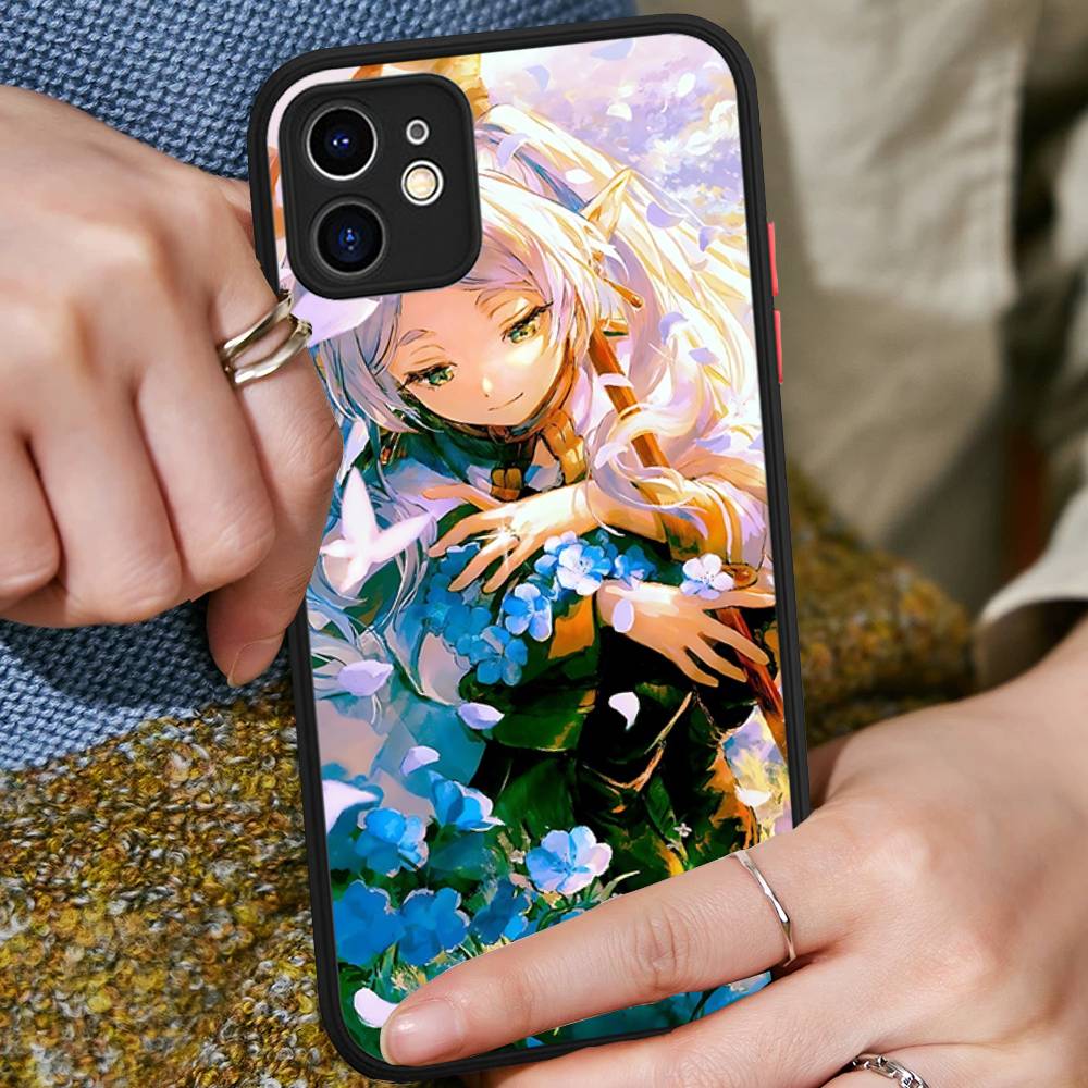 Anime Frieren Cute Phone Case For IPhone 16e 16 15 14 13 12 11 Pro Max X XS Max Plus Matte Clear