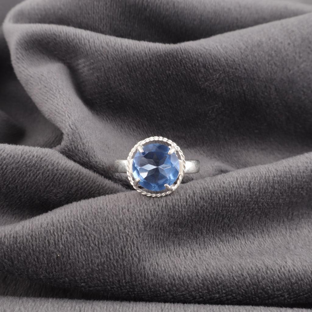 Tanzanite Handmade Gemstone Ring, 925 Solid Sterling Silver Ring Dainty Jewelry, Ring For Engagement Gift