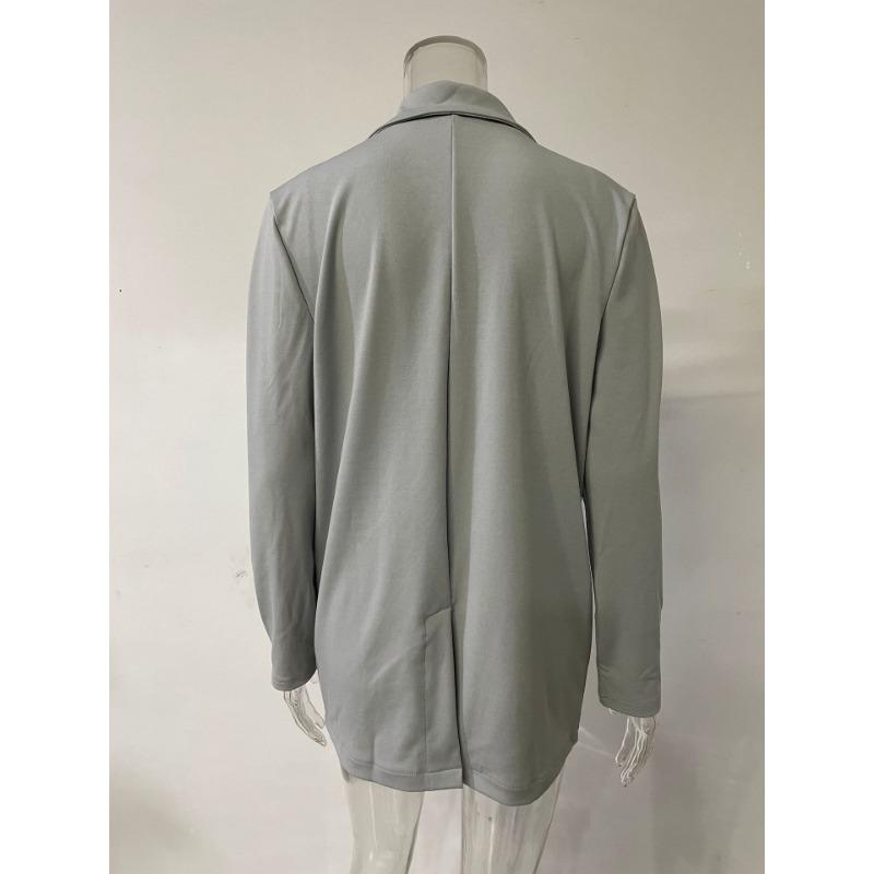 Damen Locker Langarm Umlegekragen Polyester Urbaner Stil Blazer Mantel