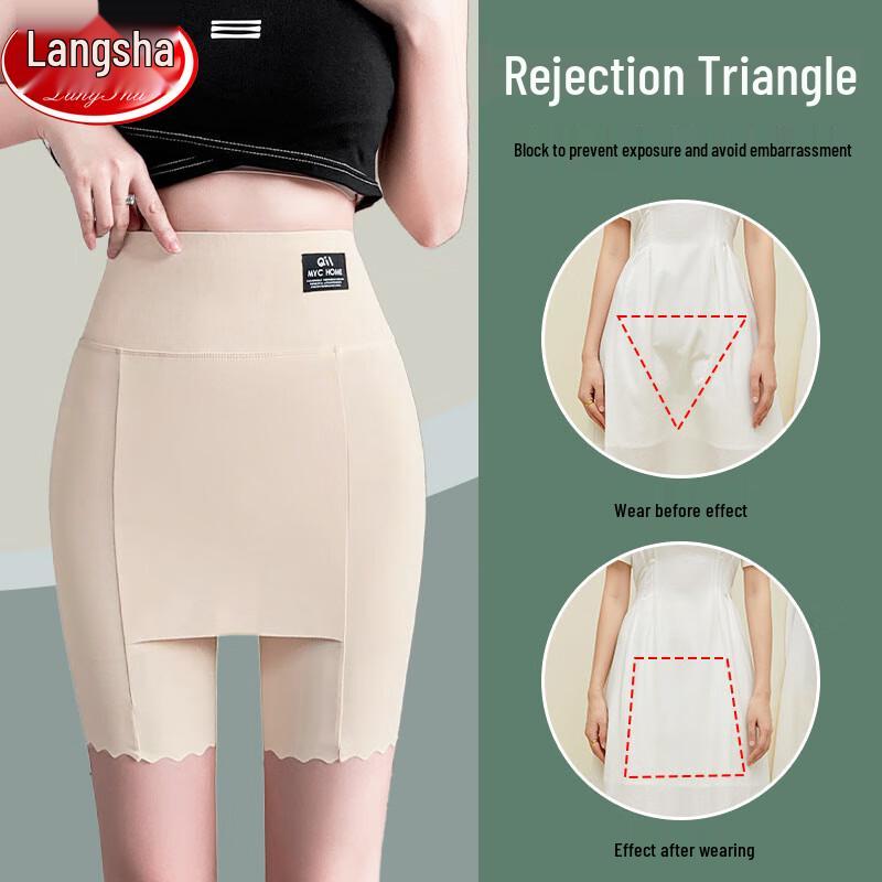 LANGSHA Women's Seamless Anti-Chafing Safety Shorts