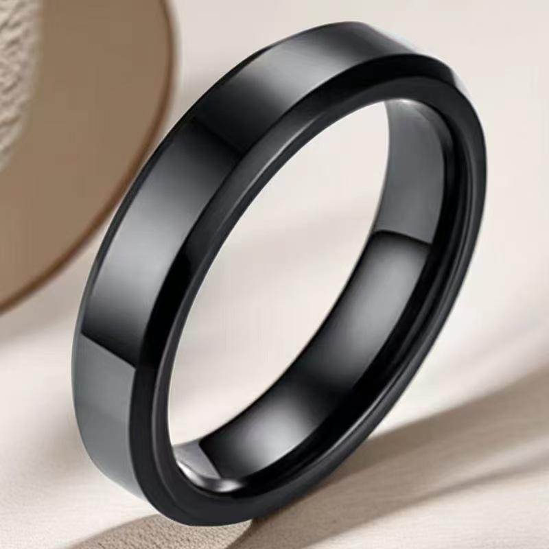 Men's Purple Titanium Steel Hip-Hop Ring - High-End, Unique, Stainless Steel Jewelry 