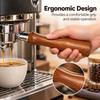 Brown Wooden Coffee Filter Handle M10 Thread Coffee Filter Handle for M10 Coffee Machine