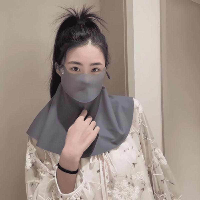 Breathable UV-Blocking Face & Neck Ice Silk Mask for Cycling