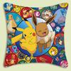 Anime P-Pokemon Pillow Covers Cartoon Sofa Decorative Home Double-Sided Printing Short Plush Cute Cushion Cover