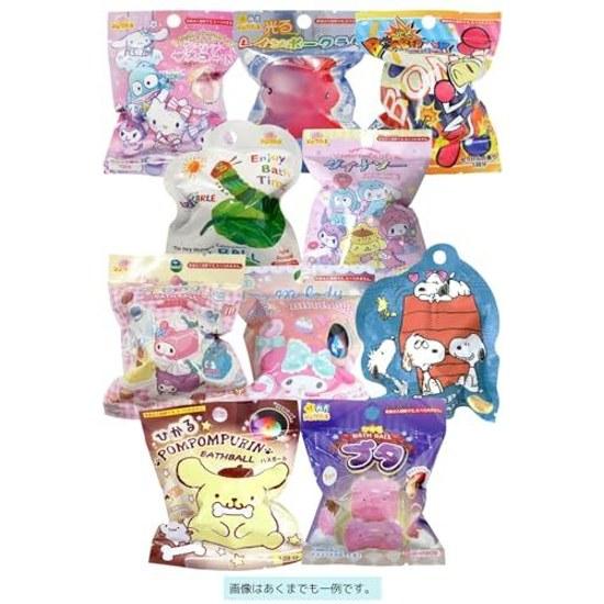Damaged Santan Shuwatama Bath Ball Toy Included Additive Random Assortment 10 Piece Set Character Boy Girl Children