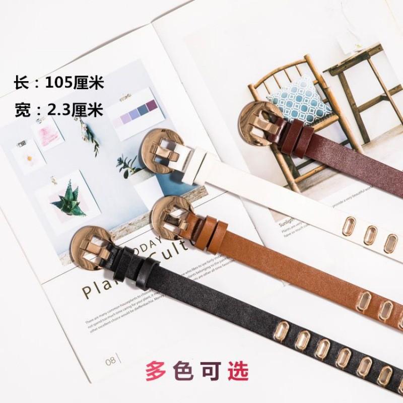 Stylish Metal Hollow Women's Belt For Students Fashionable Casual Denim Accessory