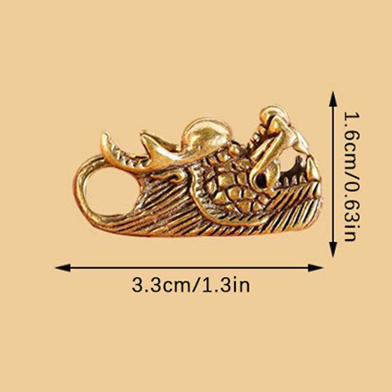 1PCS Antique Brass Eagle Crane Statue Small Ornaments Vintage Brass Animal Figurines Crafts Desk Home Decor Accessories Gifts