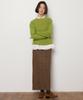 Okuka Classic Check Wool Long Skirt