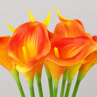 1/2pcs Artificial Calla Lily Bouquet Real Touch Faux Flower For Home Table Wedding Arrangements Thanksgiving Autumn Decoration