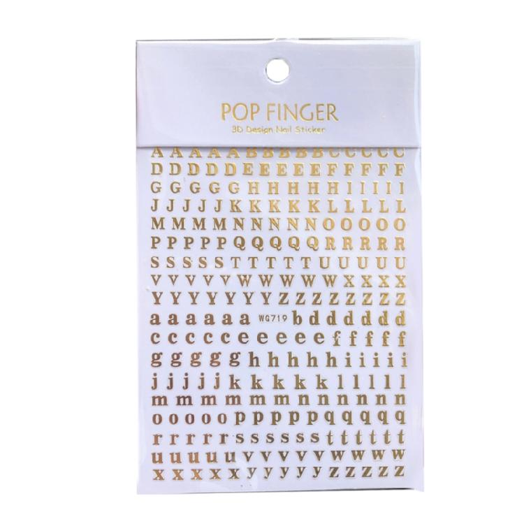 26 Buchstaben Metall Alphabet Aufkleber Kombinations Wort Aufkleber Nagelkunst Aufkleber