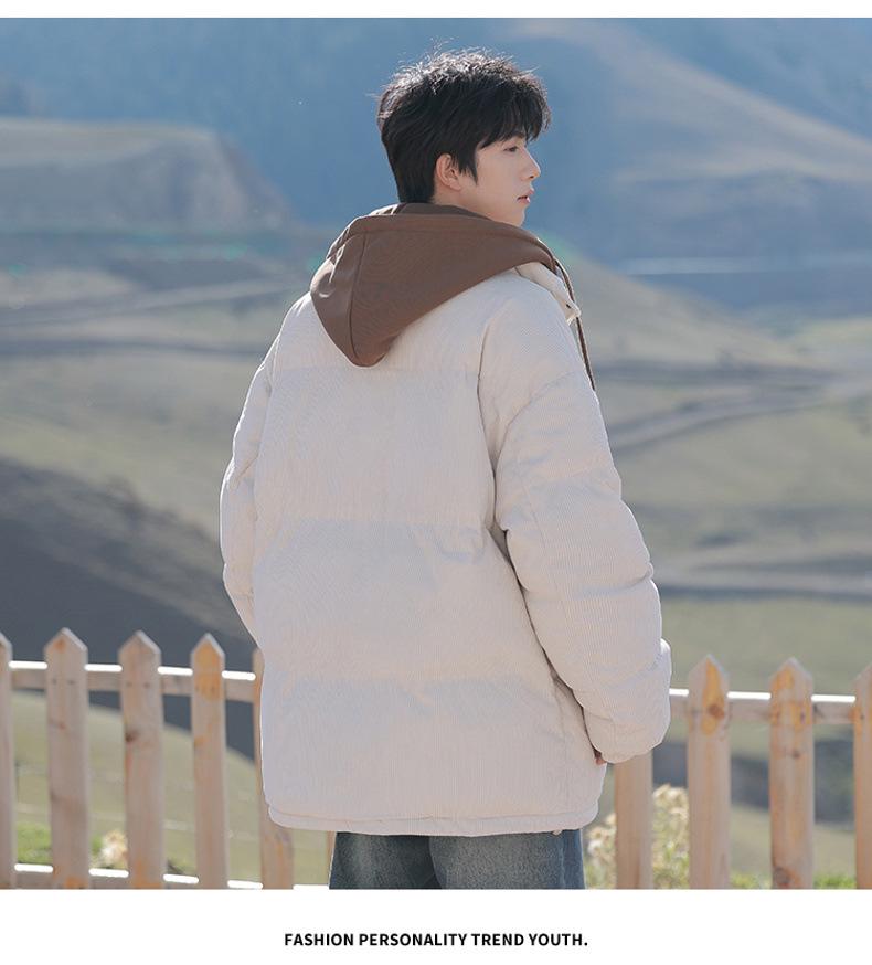 Men's Thickened Corduroy Two-Piece Sports Jacket - Winter Warm, Trendy Workwear