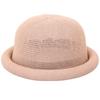 Raffia Weave Straw Sun Hat Short Brim Sun Visor Hat Elegant Roll Brim Hat  Spring Summer Season
