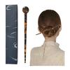 DY.2ten Single Prong Hair Stick with Ball Ornament, Tortoiseshell Style Hairpin, Simple, for Kimono, Coming-of-Age Ceremony, Graduation, Wedding,