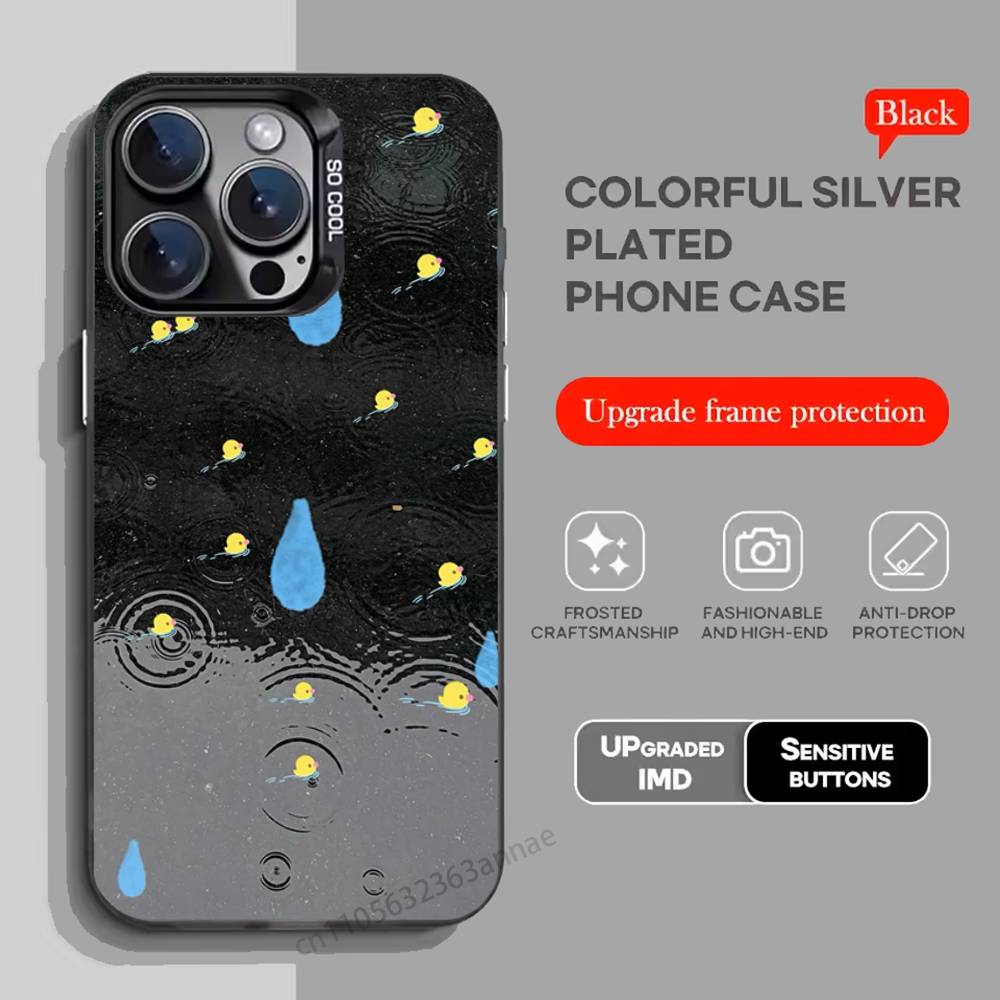 Yellow Duck Phone Case for iPhone 17 11 12 Pro Max Plus Mini Air SE 16e 14 15 16 13 Soft Shell
