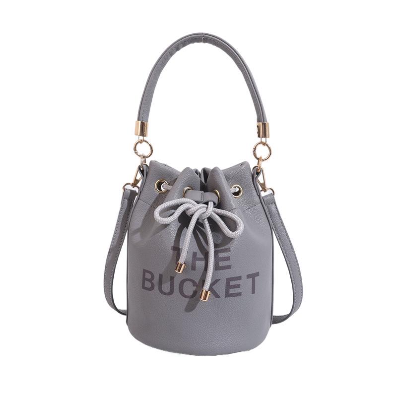 Women's Retro Fashion Bucket Bag - Single Shoulder & Crossbody Handbag