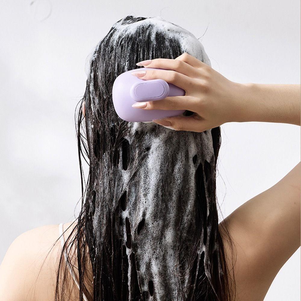 Soft Hair Washing Comb Dandruff Removal Head Scalp Massager Scalp Cleaning Scrubber Travel Use
