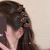 Leopard Print Princess Head Bow Clip Small Clip on The Side Bangs Clip on The Forehead Hair Clip Headwear and Hairpin