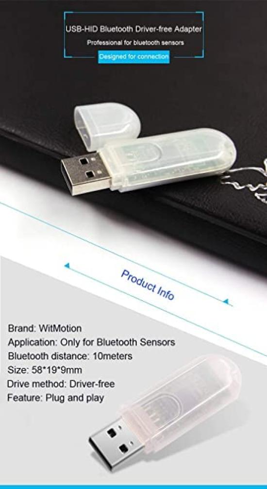 WitMotion USB-HID Adapter, HID Tech, Dustproof, Compact, CH340 Driver, Plug and Play, Dedicated to Attitude Sensors