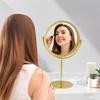 New Desktop Makeup Mirror 360° Rotatable Household Bedroom Vanity Mirror Iron Frame Single-sided Cosmetic Mirrors Two Style