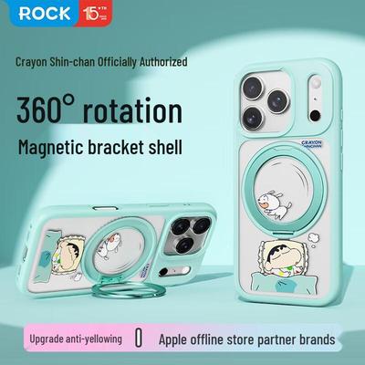ROCK Crayon Shin-chan & Canned Pig LULU Magnetic Kickstand iPhone Case