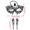 Temperament Rhinestones Jewelry Masquerade Half Face Eye Masks with Adjust Strap