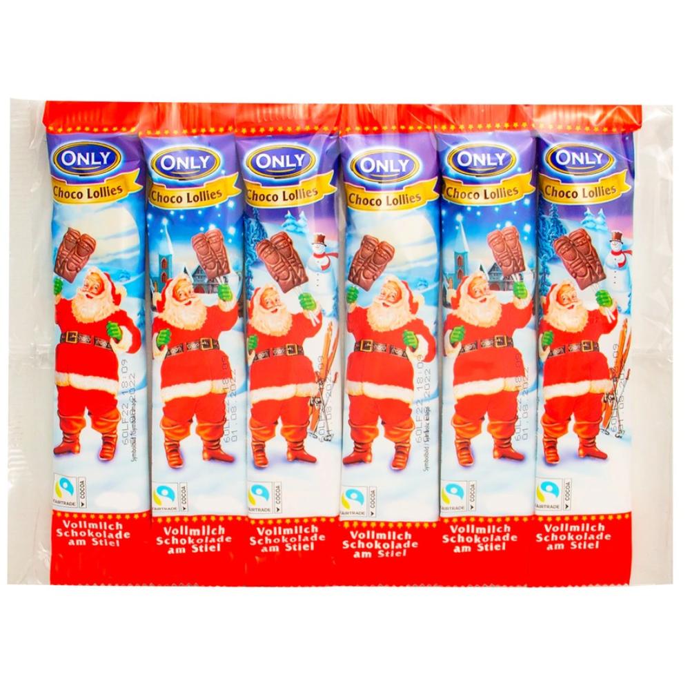 Nur Schokolade Weihnachtslutscher 6 x 13 g
