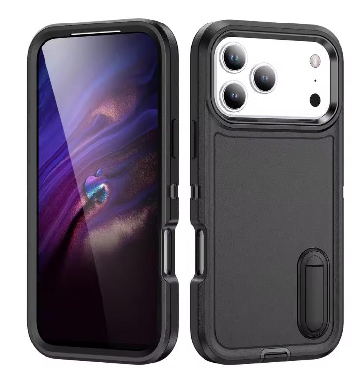 Case For iPhone 17 16 15 14 13 12 11 Pro Max Plus 16e 17Air Heavy Duty Shockproof Anti-Scratch Rugged Protective Kickstand Cover
