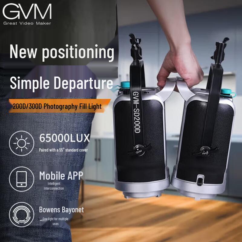 GVM 200W Bi-Color LED Video Studio Light