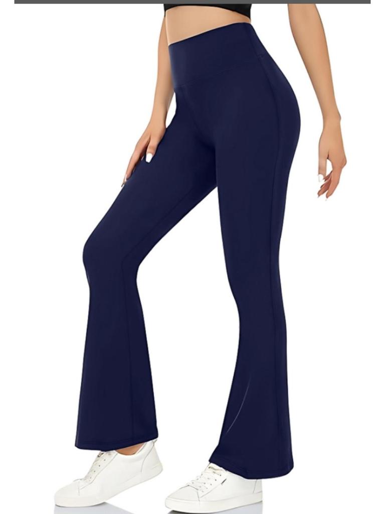 High-Waist Nude Yoga Flared Pants - Women's Hip-Lifting Fitness Tights