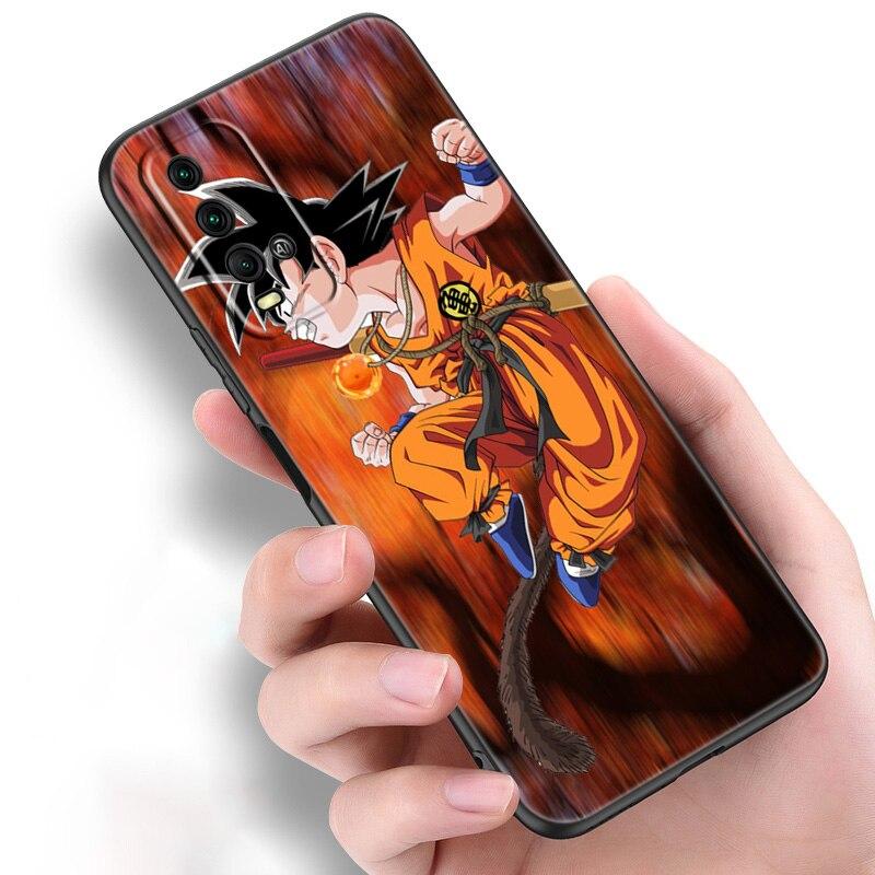 Japan Anime Kind Goku Silikon Handyhülle Für Xiaomi Redmi Note 10 10T 10S 9S 8T 9 8 7 Pro Max 8A 9A 9C 9T Schwarz Weiche Hülle Coque