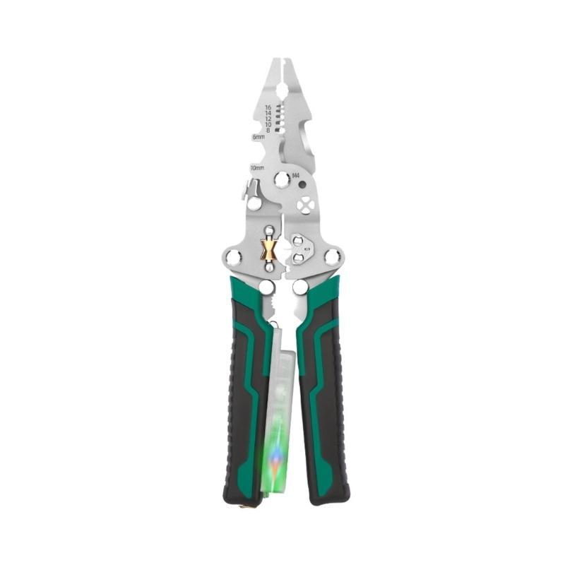 4 In 1 Wire Stripper Wire Stripping Tool with Voltage Tester Cable Cutter Foldable Crimper Splitting Wire Stripper top sale