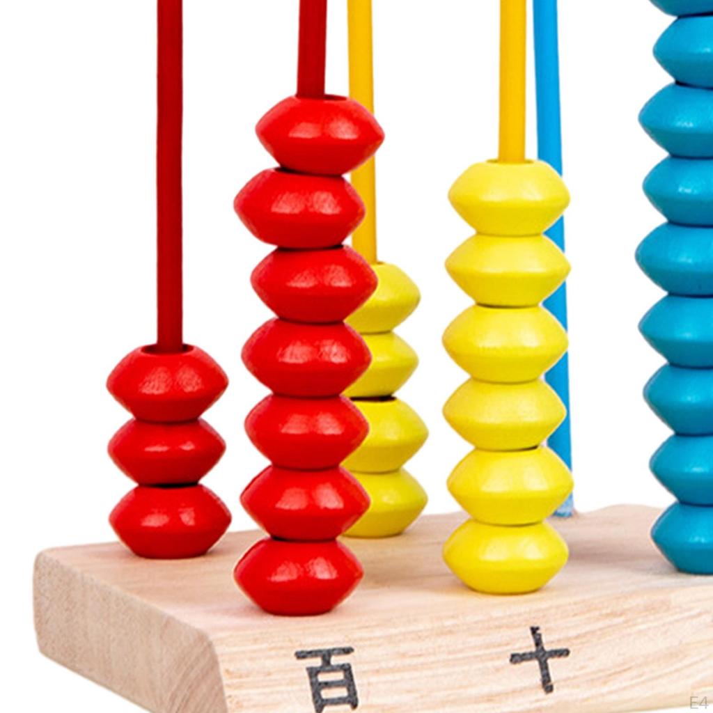 Abacus Toy Math Counting Bead Hand Eye Coordination Counters Toys Wooden for