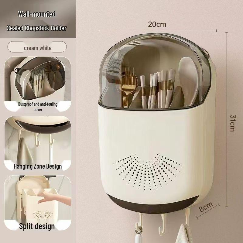 Porta Bastoncini e Utensili Premium da Parete per l'Organizzazione della Cucina