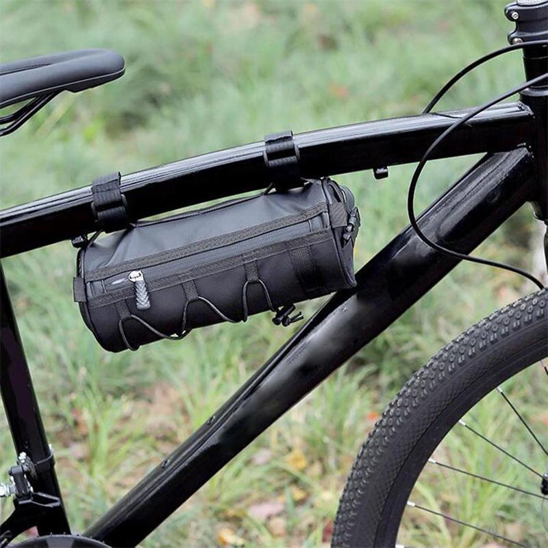 Bike Bag Portable Handlebar Pannier Multi-Purpose Waterproof Backpack Road Cycling Frame Tube Bag Elastic Band