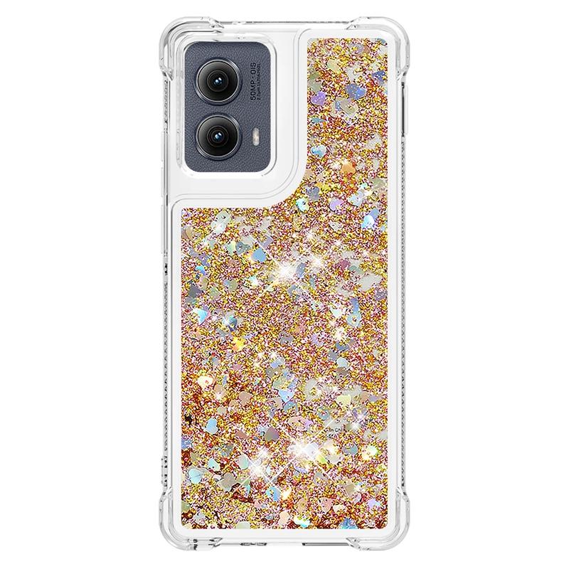 Edge 5G 2024 Case on For Fundas Motorola Edge 2024 Cover Bling Glitter Dynamic Liquid Case For Moto Edge2024 5G Phone Cases Etui