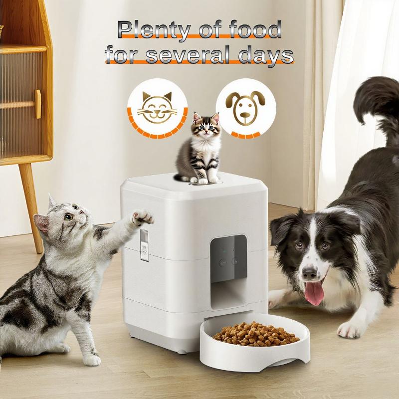 2L Wireless Automatic Pet Feeder Smart Cat and Dog Food Dispenser App Controlled Slow and Quantitative Feeding Cat Accessories