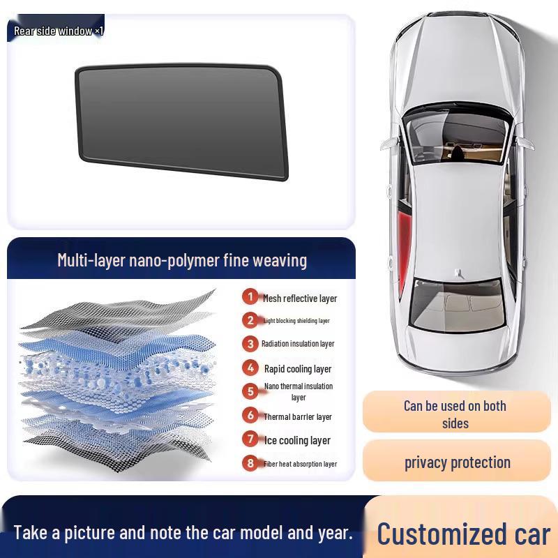 Li Auto L7 Mesh Window Curtains: Sunshade and Heat Insulation Sun Protection