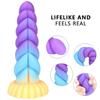 Intestines Anal Plugs Mixed Colored Silicone Dildo Penis Simulation Big Penis Alternative Sex Adult Products