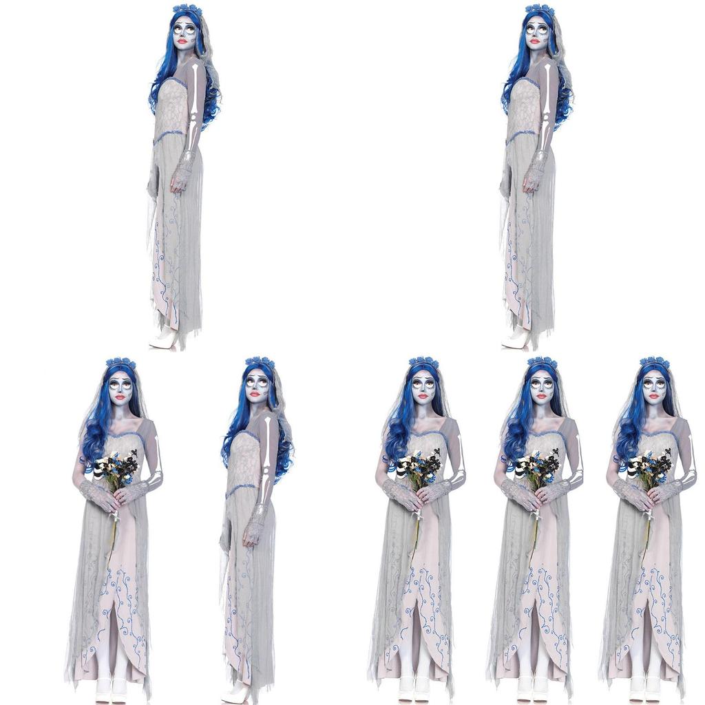 Alluring Ladies Halloween Horror Costume Inspired By Zombie Corpse Bride For Various Occasions