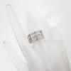 Pre-owned GUCCI SV925 Arabesque Square G Wide Ring, Size 12.5, j56-4
