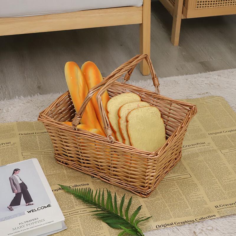 OLOEY Wicker Storage and Picnic Basket
