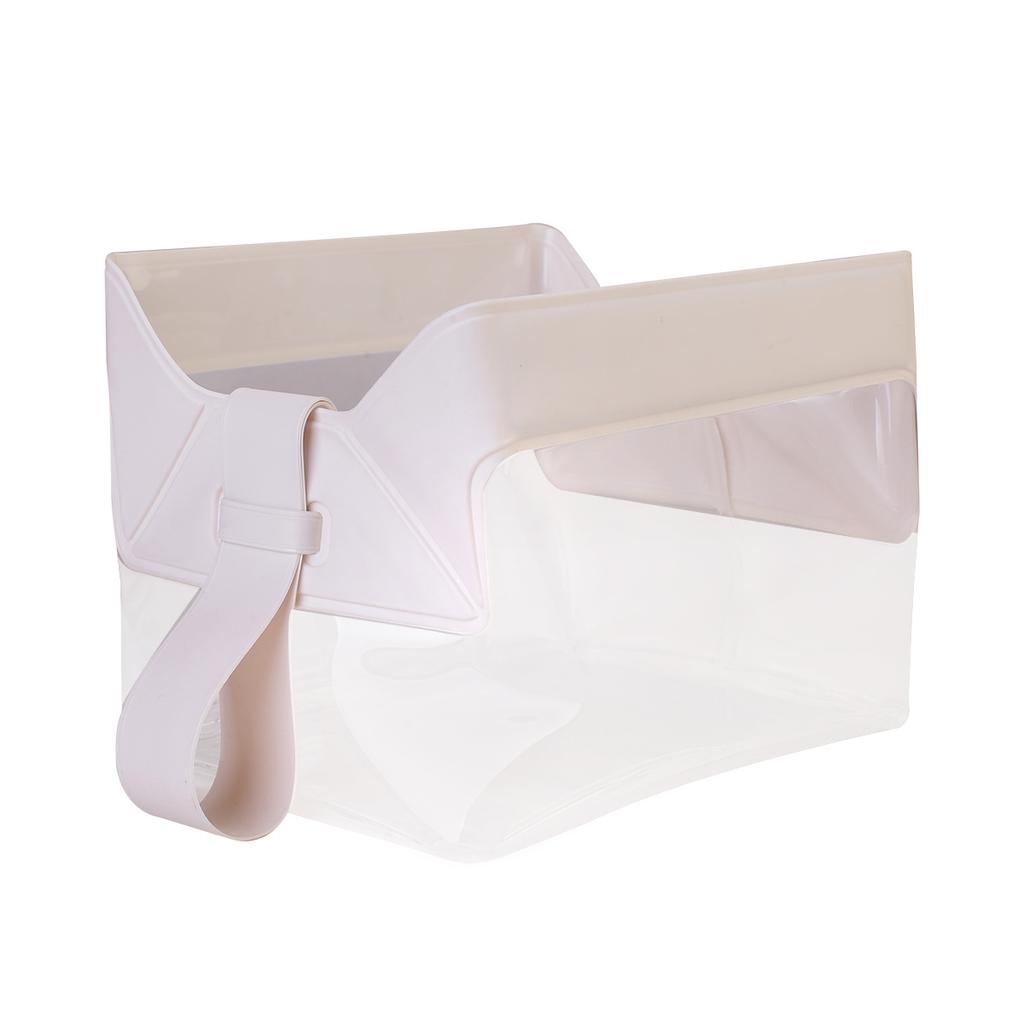 Hot Travel Portable Bag with Magnetic Closure, Transparent Magnetic Suction Storage, Durable and Leak Proof Makeup Bag