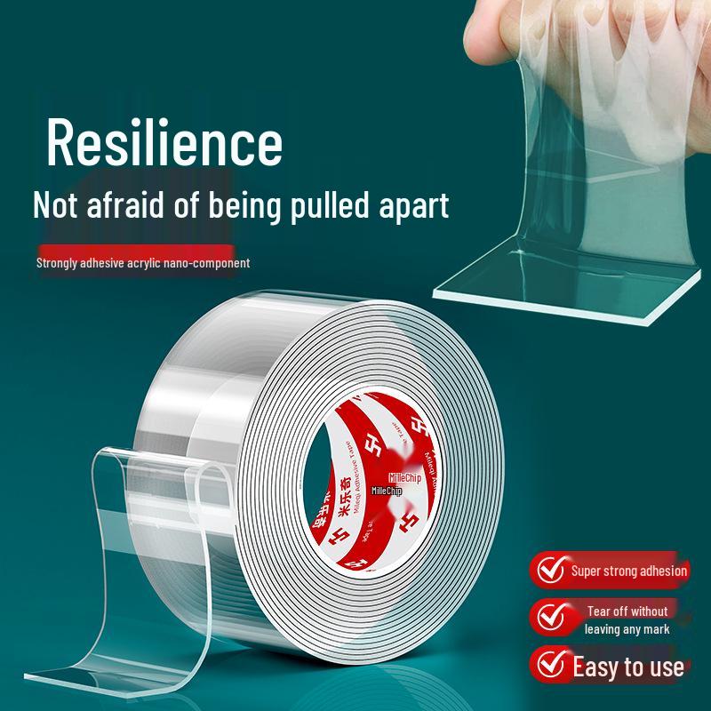 Nano High Viscosity Double-Sided Transparent Tape - Strong, Traceless, Residue-Free Wall Fixation