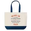 Tote Bag - PLANETEE - Shopping Bleu Marie-Line Also Brilliant - Cotton - Blue - Large Capacity