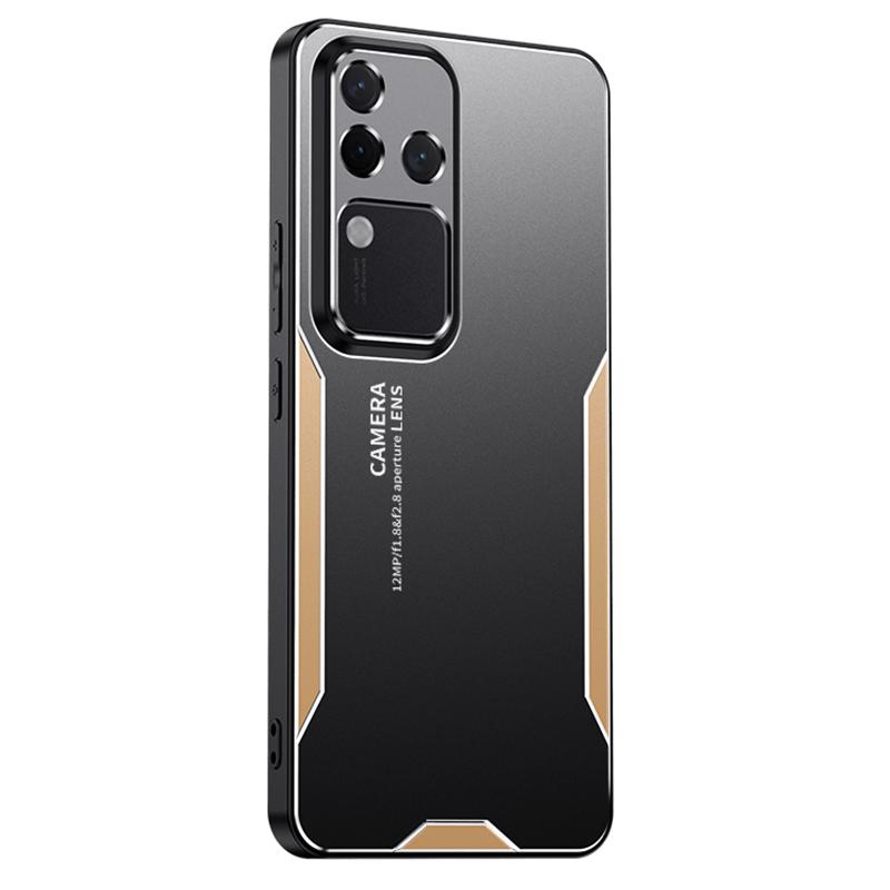 For Vivo S18 Pro 5G Mobile Phone Case Shockproof Aluminum Alloy+PC+TPU Phone Shell